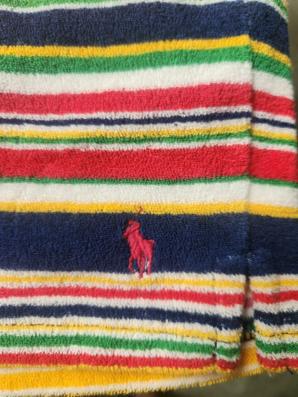 Polo Ralph Lauren M Shorts Kids 10-12 Terry Cloth Striped NWT Pony Beach Summer